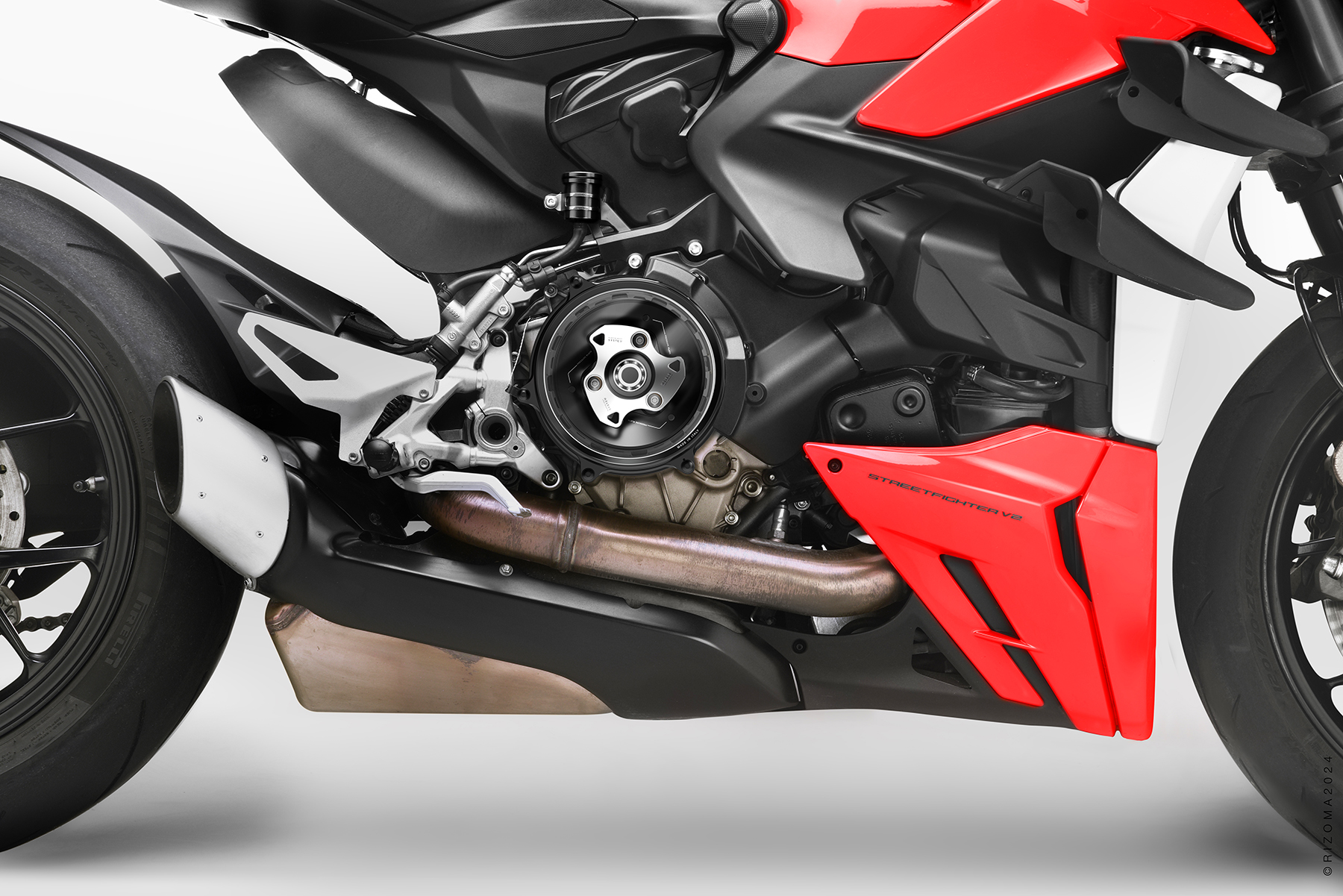 Ducati v2 clutch cover on sale